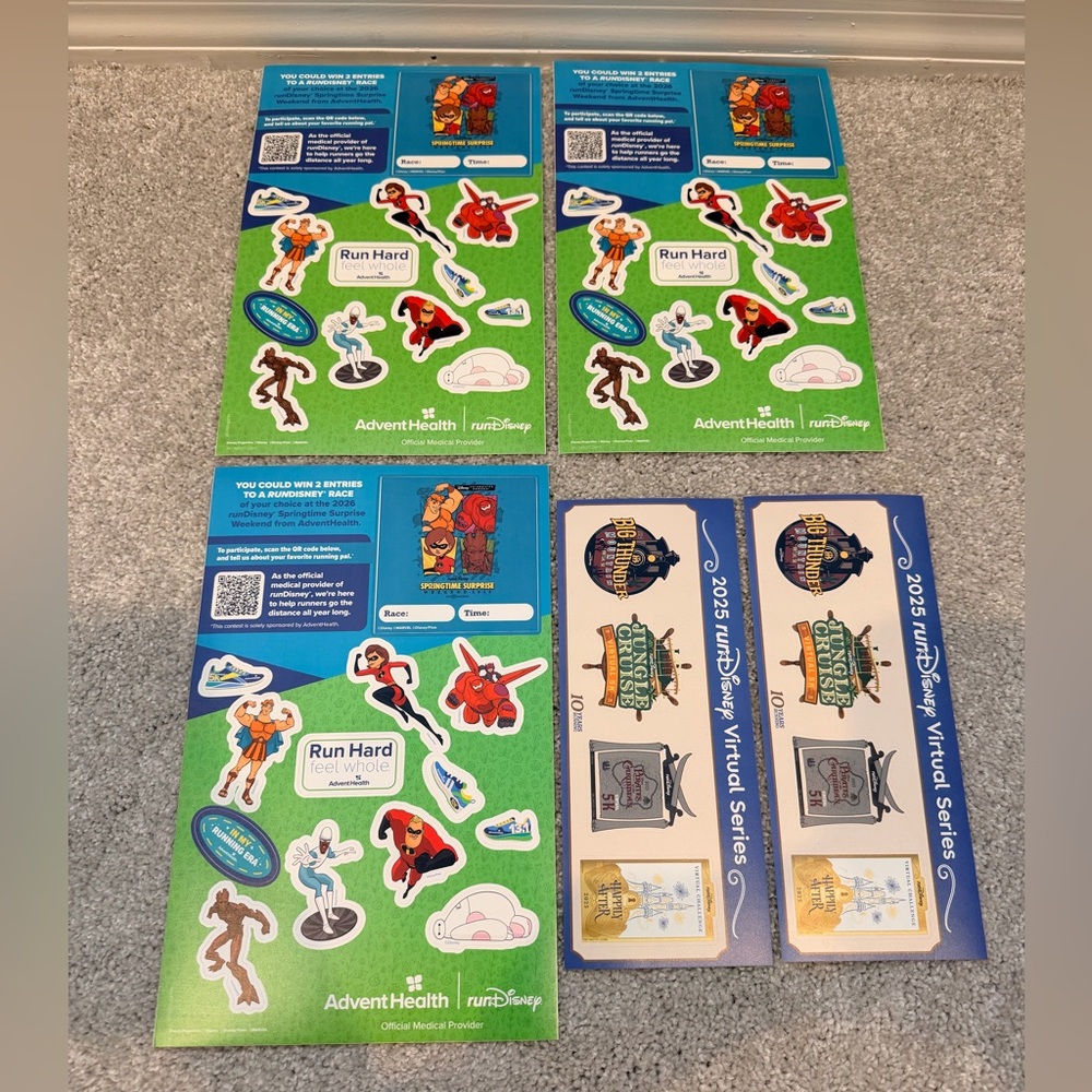 NWOT runDisney Sticker Set